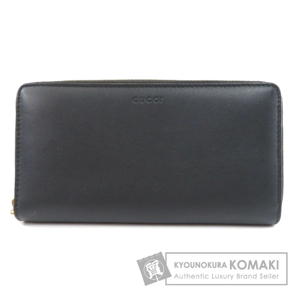 Gucci Motif Long Wallet Leather
